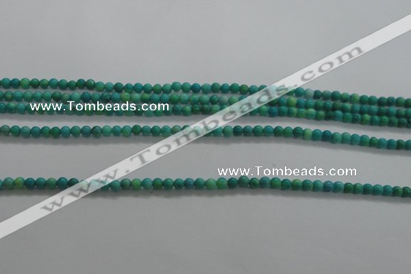 CTG440 15.5 inches 2mm round tiny natural turquoise beads wholesale