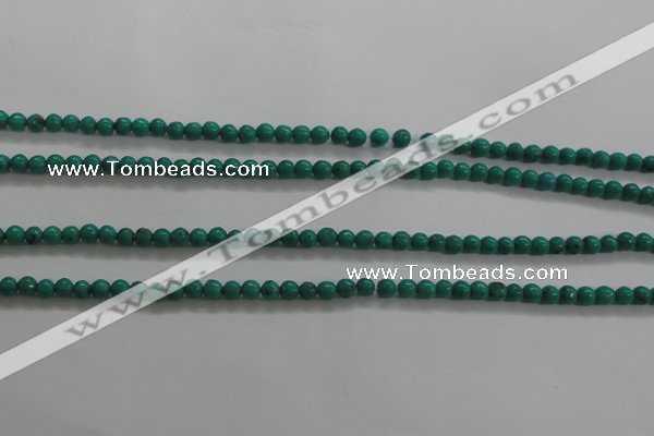 CTG442 15.5 inches 3mm round tiny natural turquoise beads wholesale