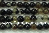 CTG46 15.5 inches 2mm round tiny black agate beads wholesale