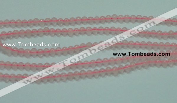 CTG49 15.5 inches 2mm round tiny rose quartz beads wholesale