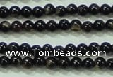 CTG51 15.5 inches 1.5mm round grade AB tiny black agate beads wholesale