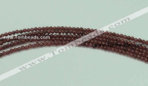 CTG53 15.5 inches 2mm round grade AA tiny garnet beads wholesale