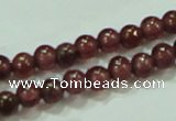 CTG54 15.5 inches 2mm round grade A tiny garnet beads wholesale