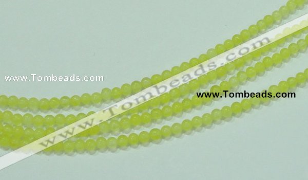 CTG58 15.5 inches 2mm round tiny dyed white jade beads wholesale