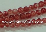 CTG59 15.5 inches 2mm round tiny dyed white jade beads wholesale