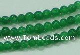 CTG61 15.5 inches 2mm round tiny dyed white jade beads wholesale