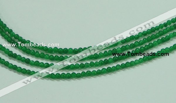 CTG61 15.5 inches 2mm round tiny dyed white jade beads wholesale