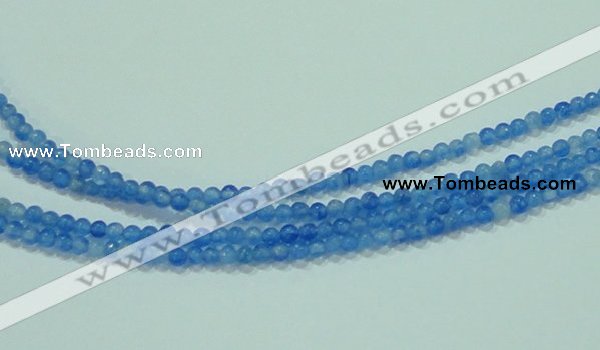 CTG62 15.5 inches 2mm round tiny dyed white jade beads wholesale