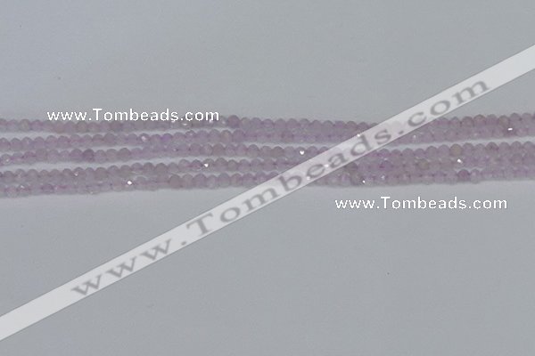 CTG621 15.5 inches 2mm faceted round lavender amethyst beads