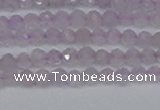 CTG622 15.5 inches 3mm faceted round lavender amethyst beads