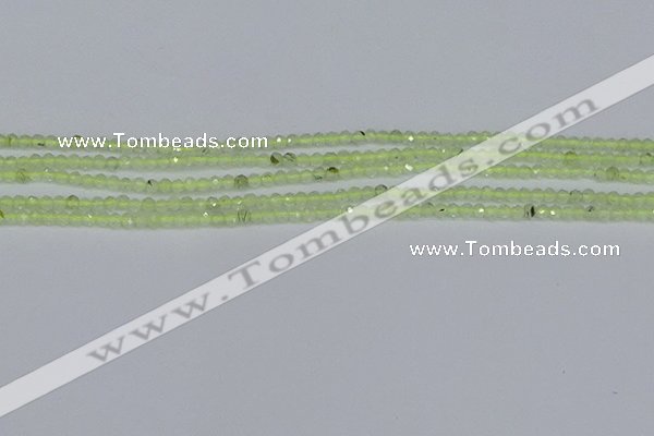 CTG631 15.5 inches 2mm faceted round prehnite gemstone beads