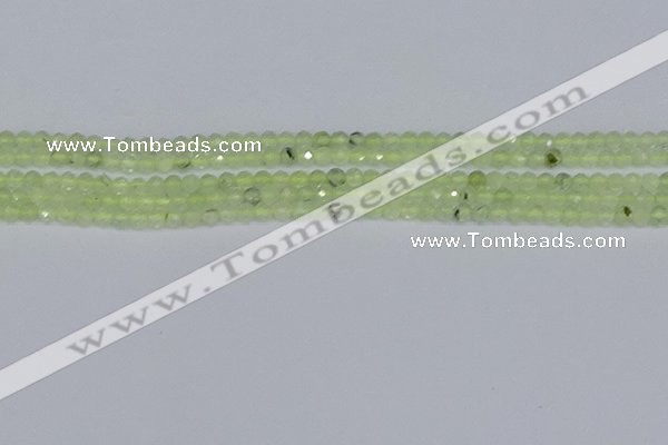 CTG632 15.5 inches 3mm faceted round prehnite gemstone beads