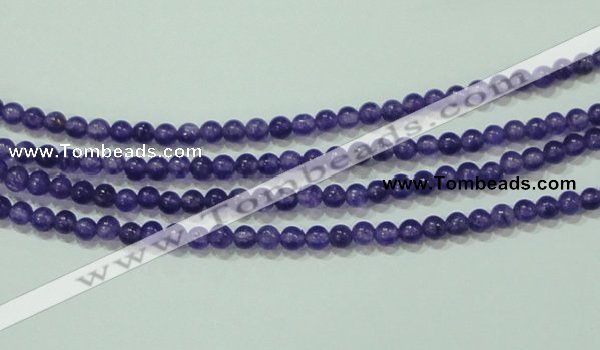 CTG65 15.5 inches 3mm round tiny dyed white jade beads wholesale