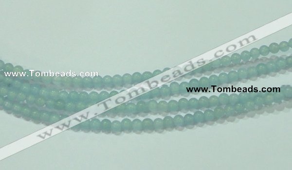 CTG66 15.5 inches 3mm round tiny dyed white jade beads wholesale