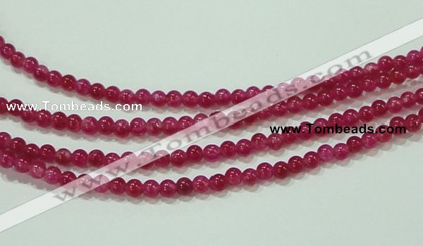 CTG68 15.5 inches 3mm round tiny dyed white jade beads wholesale