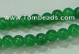 CTG69 15.5 inches 3mm round tiny dyed white jade beads wholesale