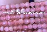 CTG715 15.5 inches 2mm faceted round tiny rhodochrosite beads