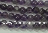 CTG72 15.5 inches 3mm round grade AB tiny amethyst beads wholesale