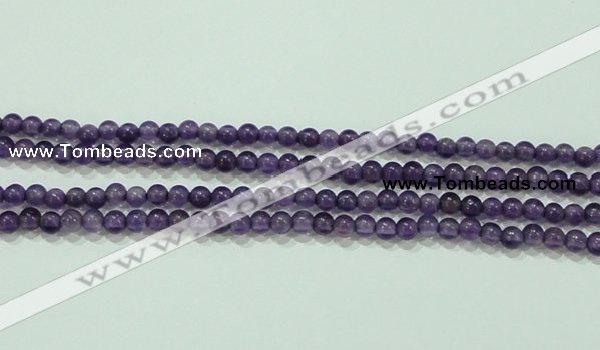 CTG73 15.5 inches 3mm round grade A tiny amethyst beads wholesale
