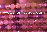 CTG740 15.5 inches 2mm faceted round tiny mixed quartz beads