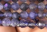 CTG756 15.5 inches 5mm faceted round tiny iolite gemstone beads