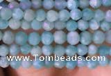 CTG764 15.5 inches 2mm faceted round tiny amazonite gemstone beads