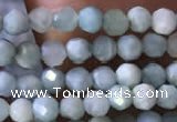 CTG769 15.5 inches 3mm faceted round tiny larimar gemstone beads