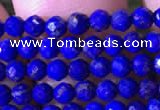 CTG786 15.5 inches 3mm faceted round tiny lapis lazuli gemstone beads