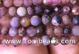 CTG798 15.5 inches 3mm faceted round tiny ruby sapphire beads