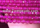 CTG807 15.5 inches 2mm faceted round tiny red corundum beads