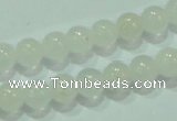 CTG84 15.5 inches 3mm round tiny white jade beads wholesale