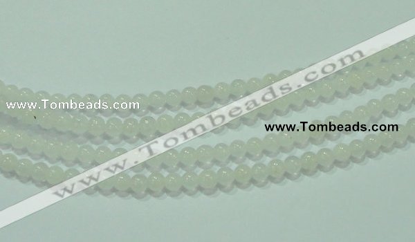 CTG84 15.5 inches 3mm round tiny white jade beads wholesale