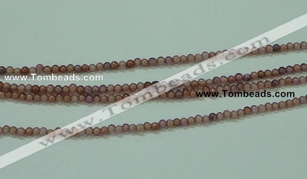 CTG89 15.5 inches 1.5mm round grade B tiny garnet beads wholesale