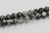 CTJ02 16 inches 6mm round black water jasper beads wholesale