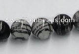 CTJ03 16 inches 14mm round black water jasper beads wholesale