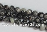 CTJ25 15.5 inches 8mm round black water jasper beads wholesale