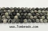 CTJ413 15.5 inches 10mm round black water jasper gemstone beads wholesale