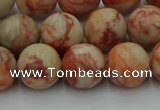 CTJ703 15.5 inches 10mm round red net jasper beads wholesale