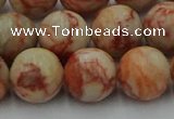 CTJ704 15.5 inches 12mm round red net jasper beads wholesale