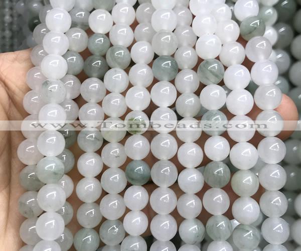 CTJ802 15 inches 8mm round Tianshan jade beads wholesale