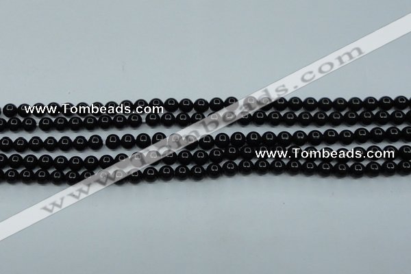 CTK01 15.5 inches 4mm round tektite gemstone beads wholesale