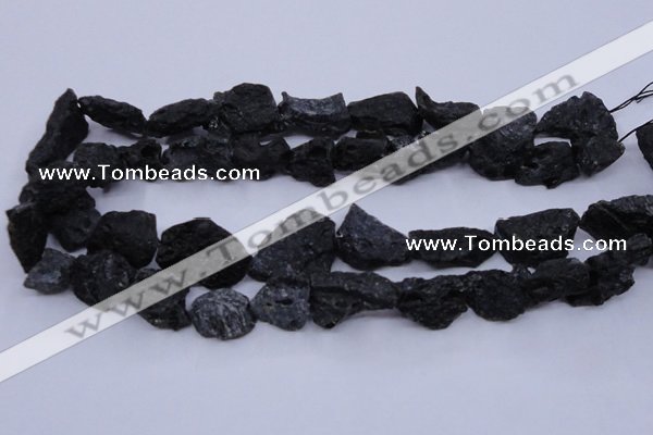 CTK10 15.5 inches 12*16mm - 18*25mm nuggets tektite gemstone beads