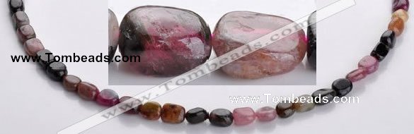 CTO07 5*8mm 15.5 inches freeform natural tourmaline beads