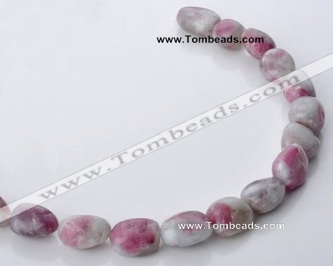 CTO11 15.5 inches 15*18mm freeform natural tourmaline beads