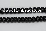 CTO119 15.5 inches 7*11mm rondelle black tourmaline beads