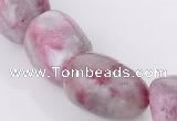 CTO12 15.5 inches 13*20mm freeform natural tourmaline beads