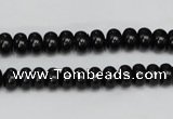 CTO120 15.5 inches 8*12mm rondelle black tourmaline beads