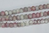 CTO200 15.5 inches 4*6mm rondelle pink tourmaline gemstone beads