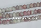 CTO201 15.5 inches 5*10mm rondelle pink tourmaline gemstone beads