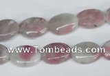 CTO203 15.5 inches 10*14mm oval pink tourmaline gemstone beads